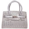 Τσάντα φάκελος clutch MD2402 - Ασημί