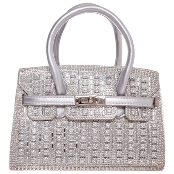 Τσάντα φάκελος clutch MD2402 - Ασημί