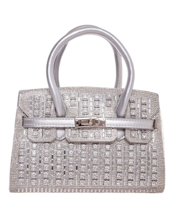 Τσάντα φάκελος clutch MD2402 - Ασημί