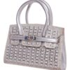 Τσάντα φάκελος clutch MD2402 - Ασημί