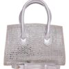 Τσάντα φάκελος clutch MD2402 - Ασημί
