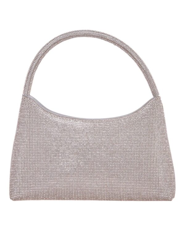 Τσάντα φάκελος clutch MD2407 - Ασημί