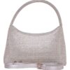 Τσάντα φάκελος clutch MD2407 - Ασημί