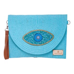 Τσάντα φάκελος clutch JH2211 - Ασημί
