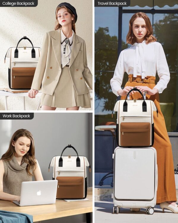 Γυναικείο Σακίδιο USB Lovevook 15,6'' MB2146 beige/brown/black