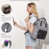 Γυναικείο Σακίδιο με USB Lovevook 15,6'' MB2146 gray/black