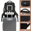 Σακίδιο Πλάτης Καμπίνας 40L με USB, Θήκες Οργάνωσης MB2213 black/beige/Brown