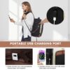 Σακίδιο Πλάτης Καμπίνας 40L με USB, Θήκες Οργάνωσης MB2213 black/beige/Brown