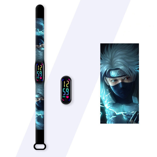 Παιδικό Αδιάβροχο Ρολόι Naruto με οθόνη Led AG-047 Μπλε