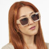 Sequoia Γυαλιά Ηλίου με Κοκκάλινο Σκελετό και Polarized Φακό AG-4211C1 μπεζ