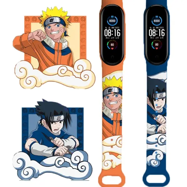 Παιδικό Αδιάβροχο Ρολόι Naruto με οθόνη Led AG-045 Μπλε