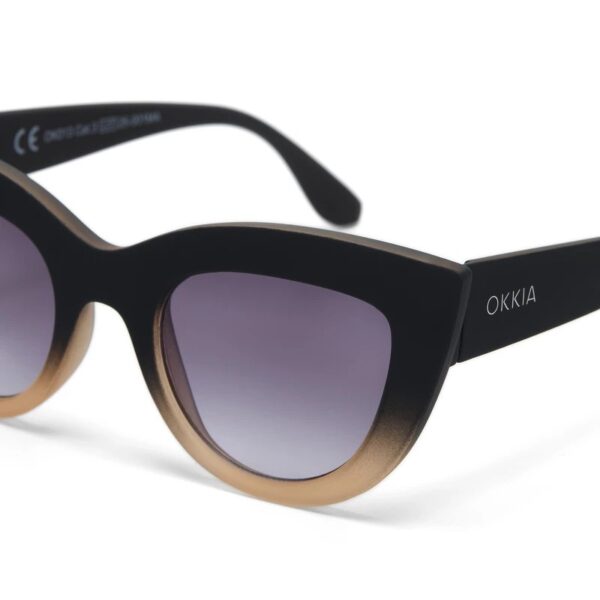 Okkia γυαλιά ηλίου Claudia Big Cat Eye - Black shaded rose