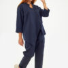 Sequoia Μοντέρνο Γυναικείο Oversize Σετ Γιλέκο με Παντελόνι 33-41426 Μπεζ
