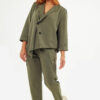 Sequoia Σύγχρονο Γυναικείο Oversize Σετ 33-9793 Χακί