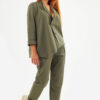 Sequoia Σύγχρονο Γυναικείο Oversize Σετ 33-9793 Χακί