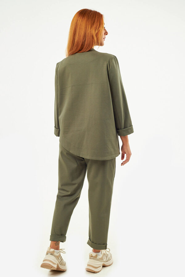 Sequoia Σύγχρονο Γυναικείο Oversize Σετ 33-9793 Χακί