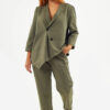 Sequoia Σύγχρονο Γυναικείο Oversize Σετ 33-9793 Χακί