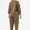 Sequoia Σύγχρονο Γυναικείο Oversize Σετ με Δέσιμο  33-9958 Πούρου