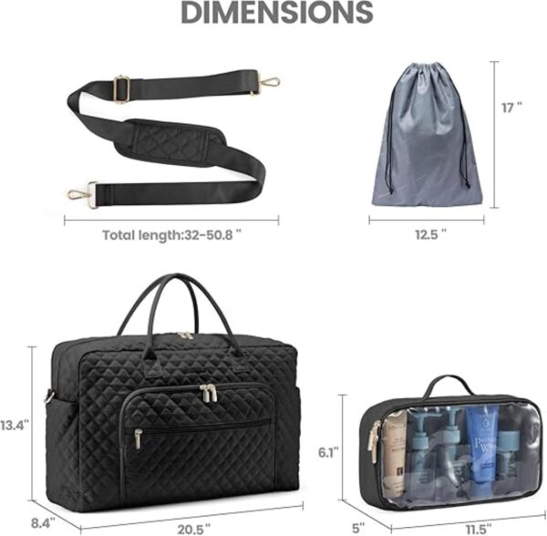 Σετ Σάκος ταξιδιού νεσεσέρ τσάντα 40 L Lovevook UB2019 black