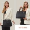 Γυναικείο σετ τσάντας χιαστί/χειρός Lovevook 16'' WB2166 black