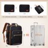 Σακίδιο ταξιδιού για γυναίκες 40L Carry on 17,3" WB2029 black leopard