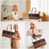 Γυναικείο σετ τσάντας χιαστί/χειρός Lovevook 15,6'' WB3123 beige/black/brown
