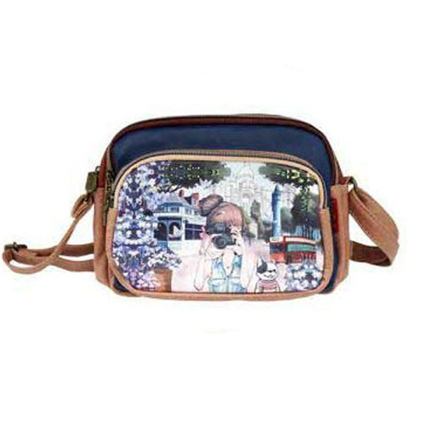 Γυναικεία τσάντα χιαστί Sweet Candy με 4 τσέπες CGC263 Autobus