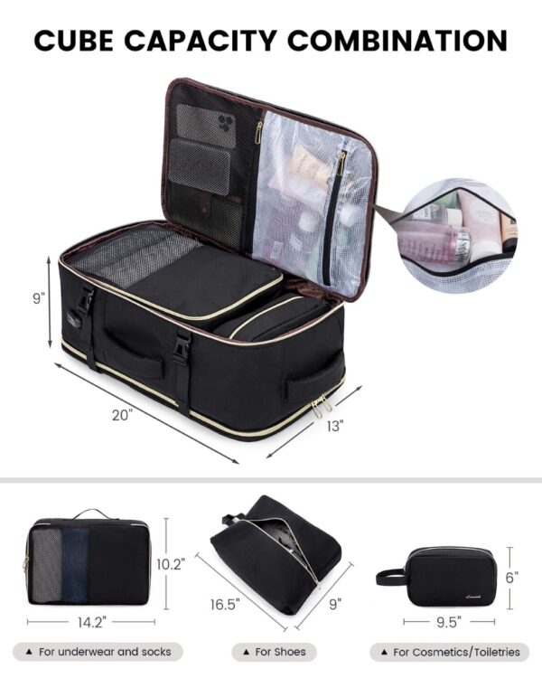Σακίδιο καμπίνας 40L Carry on 17,3" UB2194 black/beige