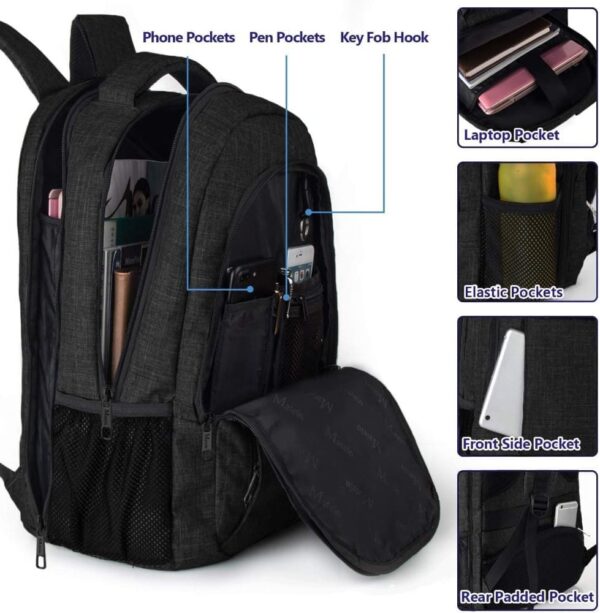 Σακίδιο πλάτης 28L Laptop 15,6” Matein 1007 μαύρο