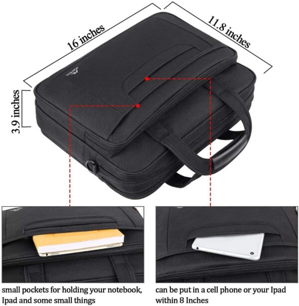 Υφασμάτινος Χαρτοφύλακας Matein 15,6' laptop 12L 1106 μαύρο