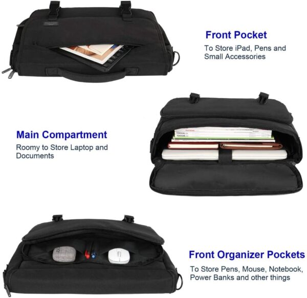 Υφασμάτινος Χαρτοφύλακας Matein 15,6' laptop 17L 1194 μαύρο