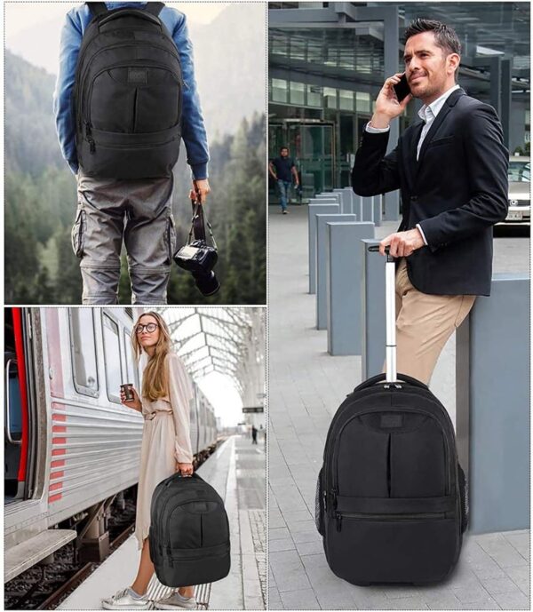 Σακίδιο πλάτης Τροχήλατο  45L Laptop 17,3” Matein 1240 μαύρο