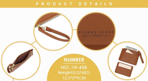 Γυναικεία καρτοθήκη Pierre Loues 19-45B καφέ