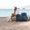 Βαλίτσα trolley Cardinal μικρή μεσαία 3700 50/60cm σκούρο μπλέ