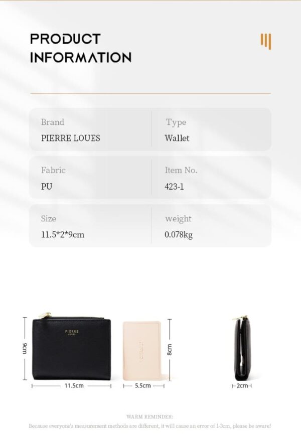 Γυναικείo πορτοφόλι  Pierre Loues PL423-1 μαύρο