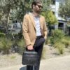 Δερμάτινος μικρός χαρτοφύλακας/Τσαντάκι Ώμου Cardinal 6015 μαύρο