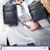 Δερμάτινο Σακίδιο πλάτης Αντικλεπτικό 24L Laptop 15,6” Bopai 61-121561 μαύρο