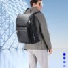 Δερμάτινο Σακίδιο πλάτης Αντικλεπτικό 25L Laptop 15,6” Bopai 61-122431 μαύρο