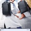 Δερμάτινο Σακίδιο πλάτης Αντικλεπτικό 24L Laptop 15,6” Bopai 61-69711 μαύρο
