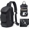 Τσαντάκι ώμου χιαστί crossbody Bange 7086 μαύρο