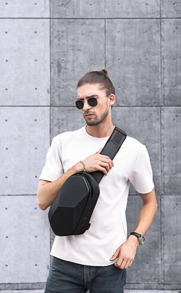 Τσαντάκι ώμου χιαστί crossbody Bange 7213 μαύρο