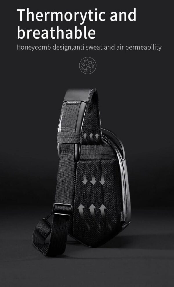 Τσαντάκι ώμου χιαστί crossbody Bange 7213 μαύρο