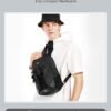 Τσαντάκι ώμου χιαστί crossbody Bange 77120 μαύρο