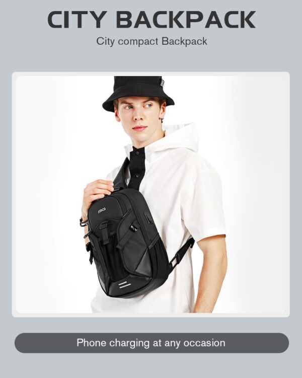 Τσαντάκι ώμου χιαστί crossbody Bange 77120 μαύρο