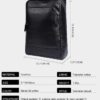 Δερμάτινο σακίδιο πλάτης Cardinal 20 L 8110 black