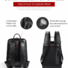 Δερμάτινο σακίδιο πλάτης Cardinal 20 L 8110 black
