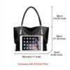 Δερμάτινη Γυναικεία Τσάντα Shopper 'Ωμου Foxer 938032F μαύρο