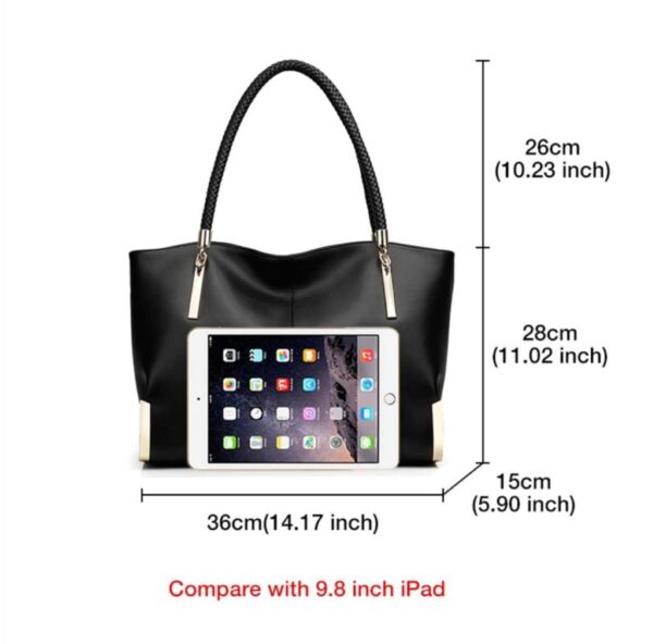 Δερμάτινη Γυναικεία Τσάντα Shopper 'Ωμου Foxer 938032F μαύρο