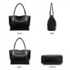 Δερμάτινη Γυναικεία Τσάντα Shopper 'Ωμου Foxer 938032F μαύρο