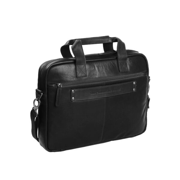 Chesterfield Leather Laptop Bag Calvi Black